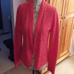 Beautiful NWOT Rose Pink Lace Blazer